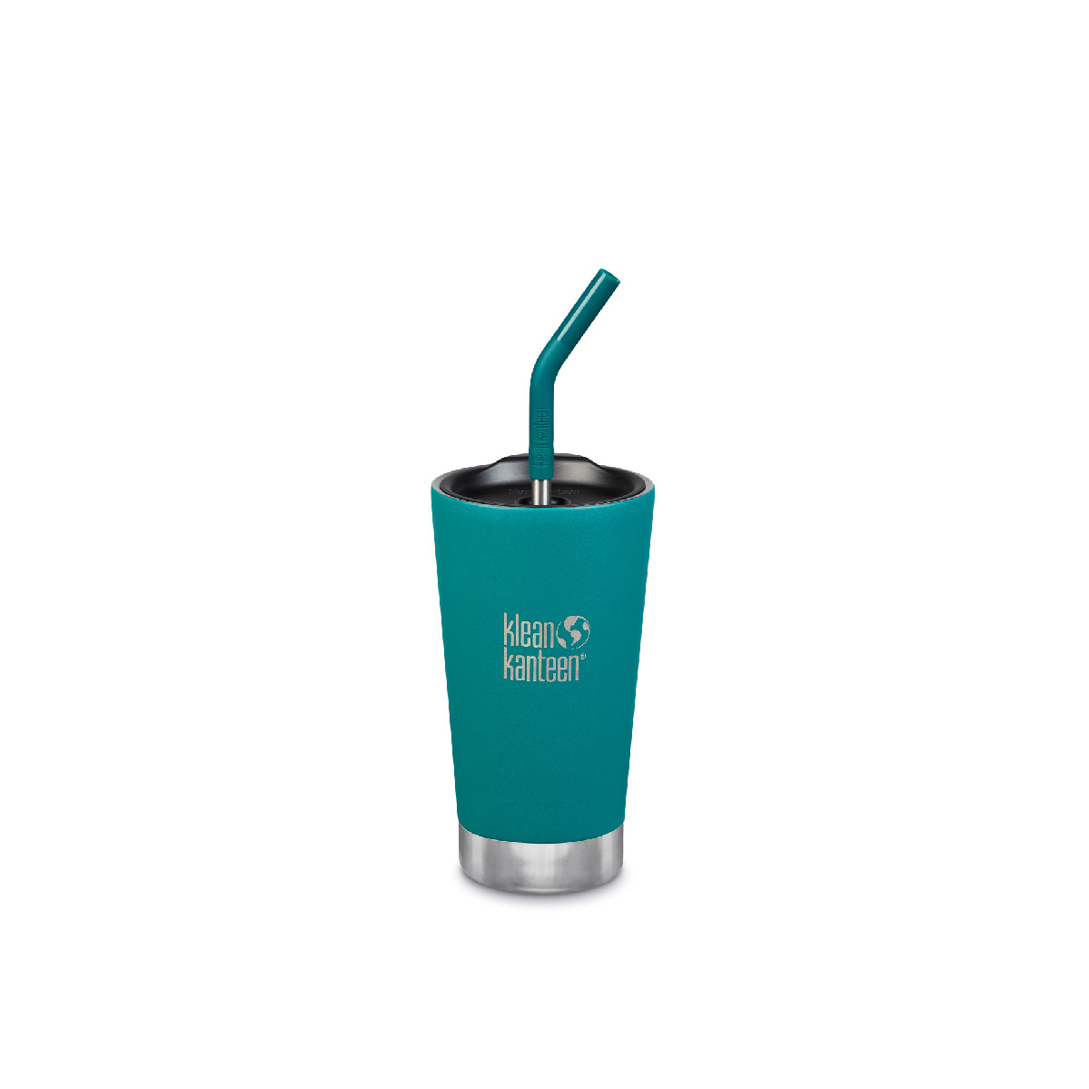 Gobelet isotherme Klean Kanteen 473 ml (16 oz) en verre avec couvercle à paille