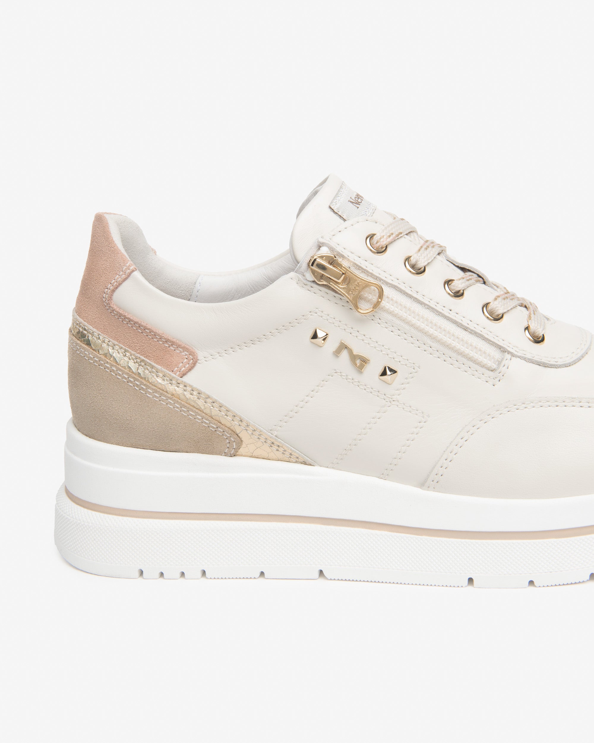 Damen-Sneaker aus Leder und Wildleder