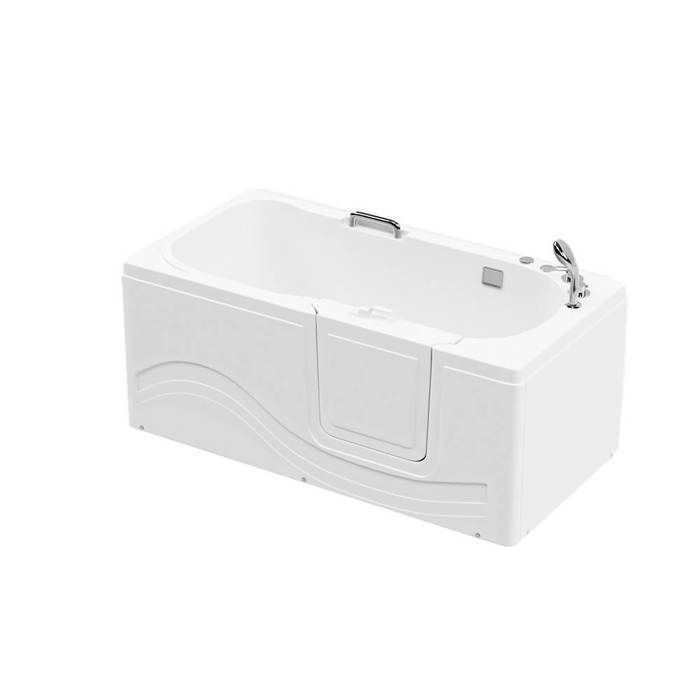 Bañera HOME DELUXE 'VITAL M' >Versión: Derecha< Independiente, sanitaria, acrílica | Bañera de esquina acrílica
