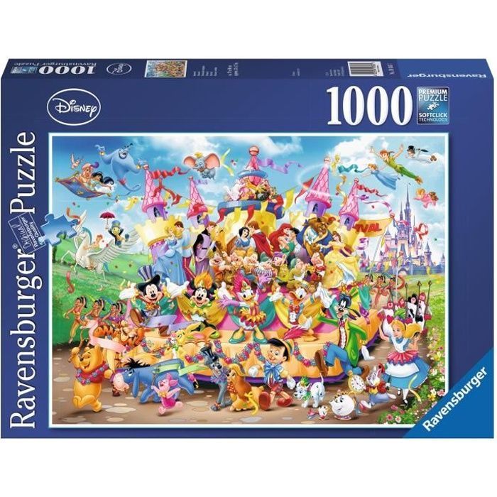 Rompecabezas Disney Carnival - Ravensburger - 1000 piezas - Dibujos animados y cómics