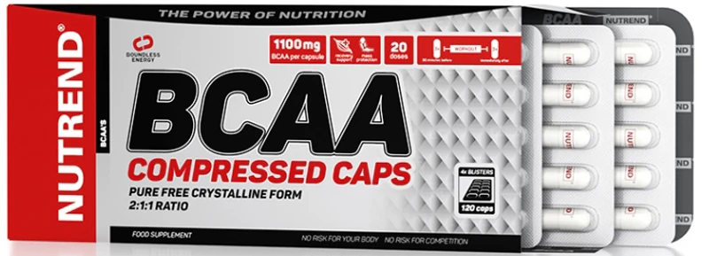 Nutrend BCAA-Kapseln – Nahrungsergänzungsmittel zur Muskelregeneration und zum Muskelwachstum
