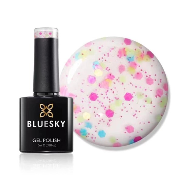 Bluesky gelový lak - konfety pop