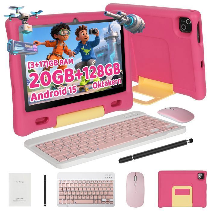 Kids Tablet - KOTSREN - 10.1'' Octa Core - 20GB RAM - 128GB ROM - Android 15