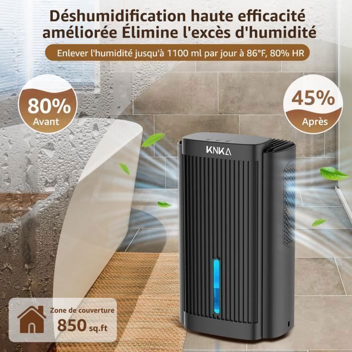 Air Dehumidifier - KNKA - CS06 - 2800ml - 30dB - For 20m² - Black