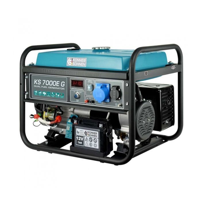 Groupe électrogène gaz-essence KS 7000E G - Könner & Söhnen - DUAL FUEL - 5500 W - 25 L - 95 db