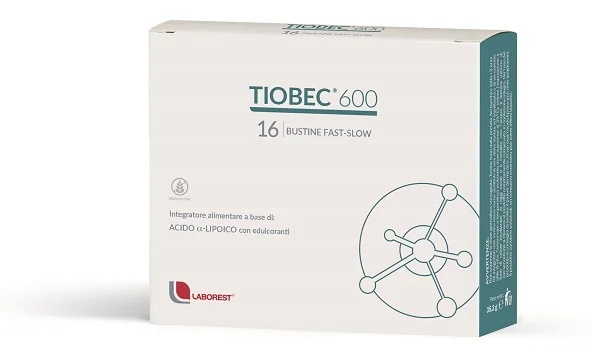 LABOREST Tiobec 600 Nahrungsergänzungsmittel für den Energiestoffwechsel, 16 Beutel, für ein schnelles und langsames Nervensystem