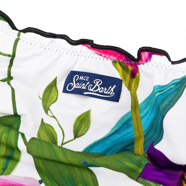 Tropisk löv babybikini