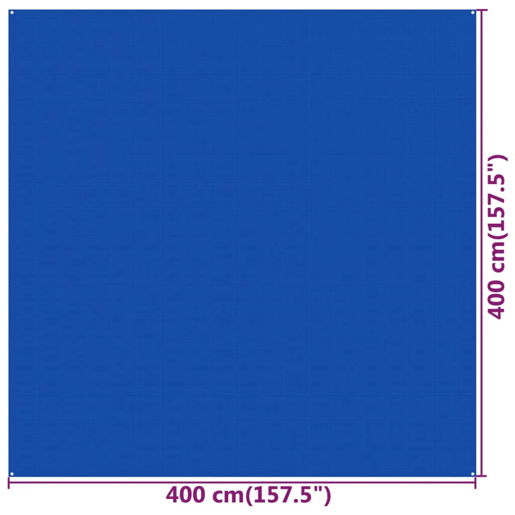 Vidaxl HDPE teltmåtte 400x400 cm