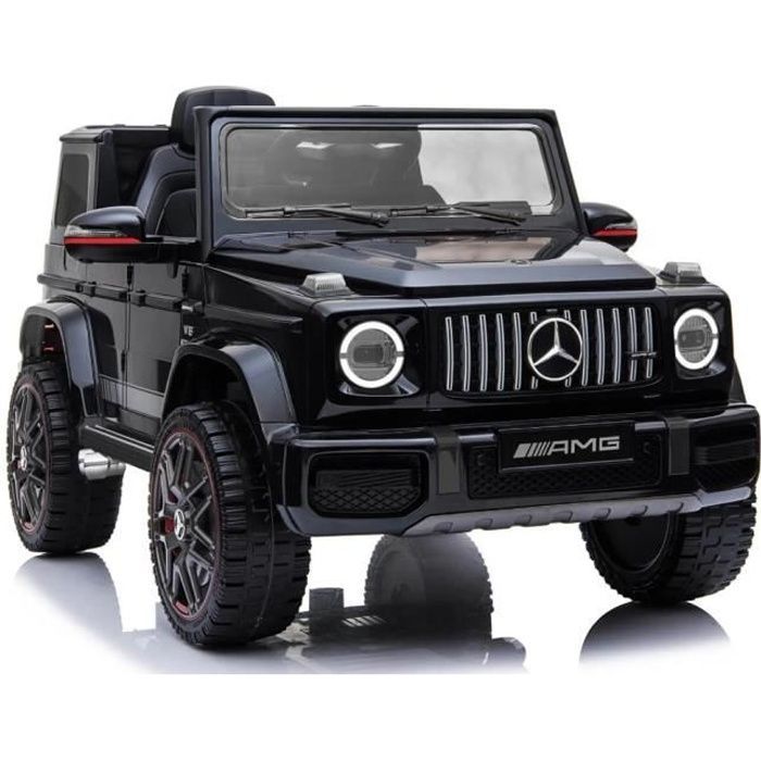 Coche eléctrico infantil de 12 V con efectos de sonido y luz, Mercedes-Benz G63 - 110 x 69 x 56,5 cm, negro