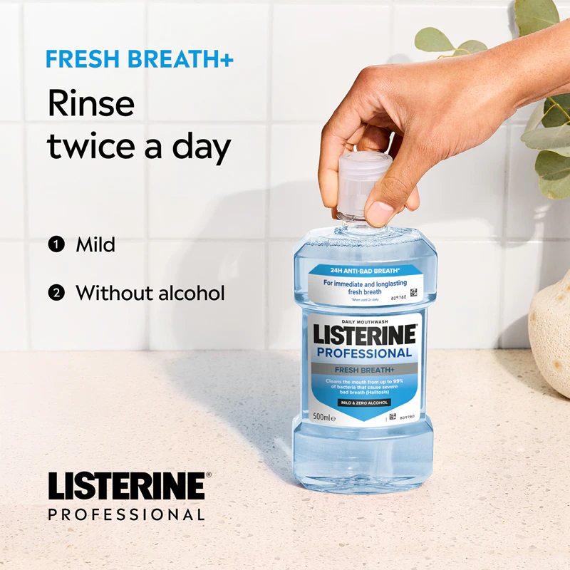 Ústna voda Listerine Professional Fresh Breath+