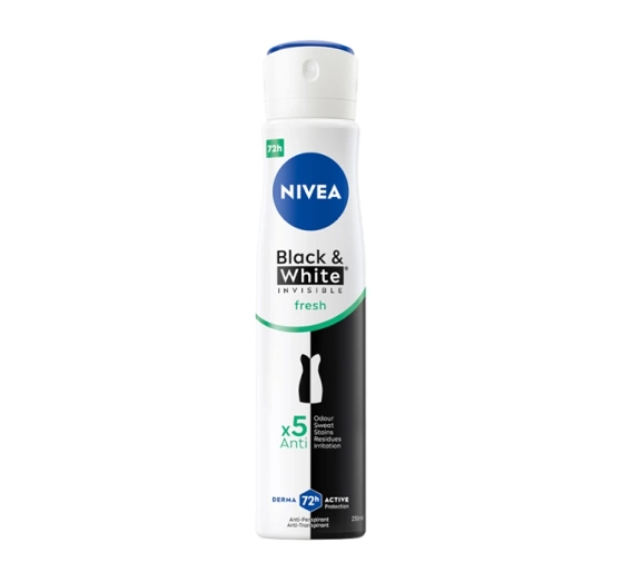 NIVEA Black&White Invisible Fresh antyperspirant w sprayu dla kobiet 250 ml