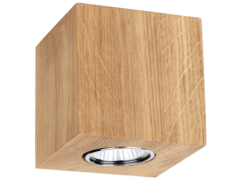 Plafon Wooddream 10 cm drewniany brązowy