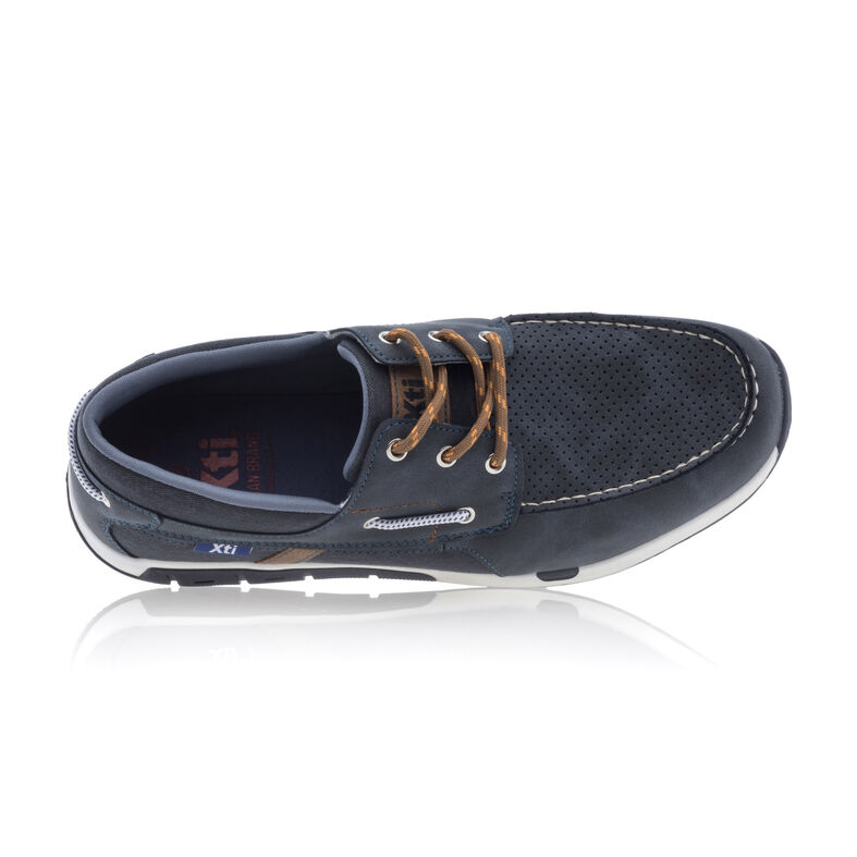 Blaue Herren-Loafer/Bootsschuhe