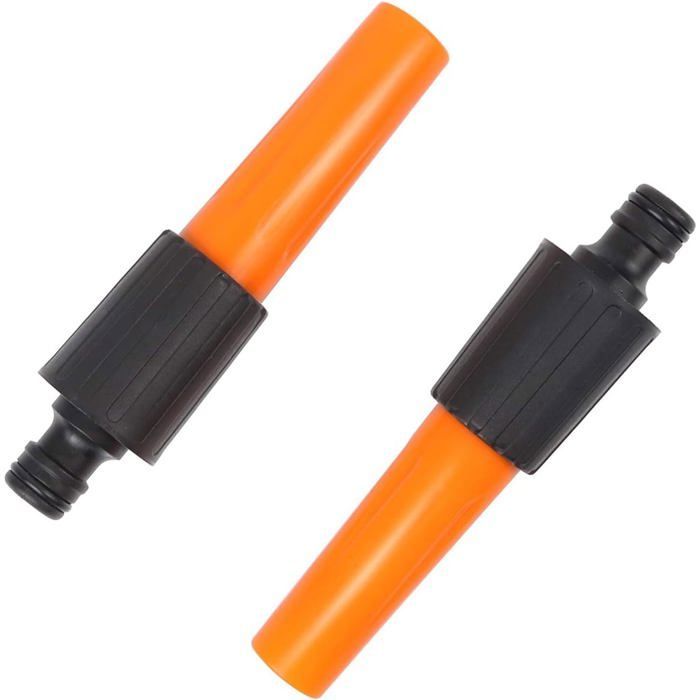 Set of 2 hose nozzles and spray gun attachments, made of ABS plastic, for watering plants and washing cars