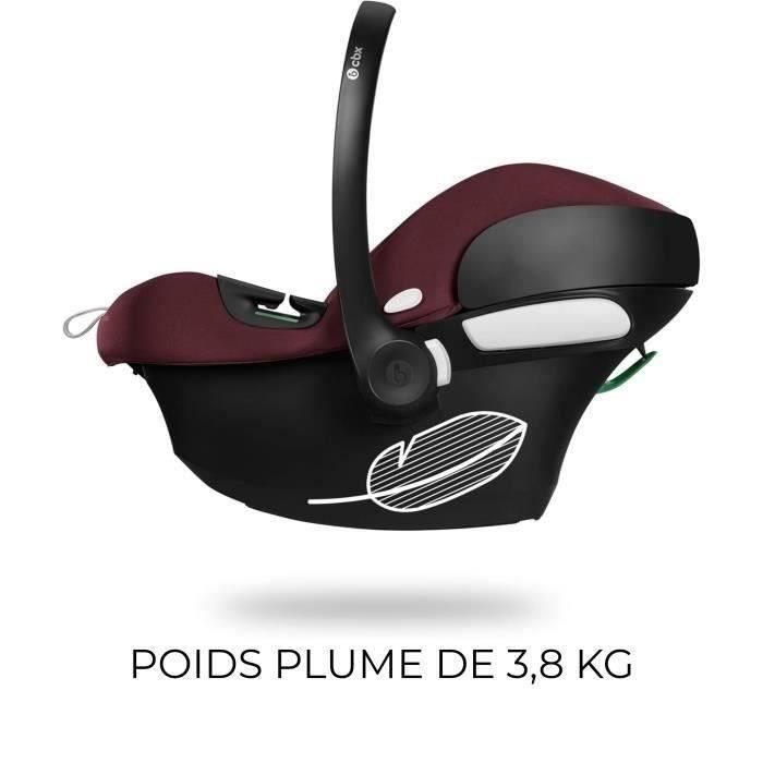 Silla de coche Aton B2 i-Size CBX de Cybex - De 45 a 87 cm - Desde el nacimiento hasta los 13 kg - Hasta los 2 años - Base One incluida - Roja