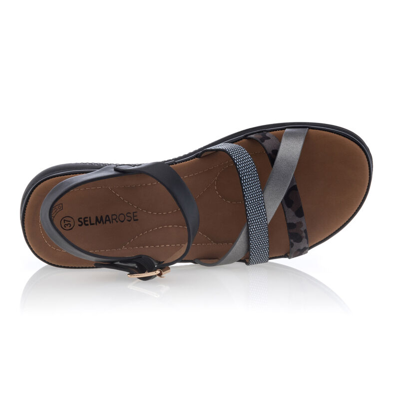 Sandali neri da donna / Scarpe aperte in punta