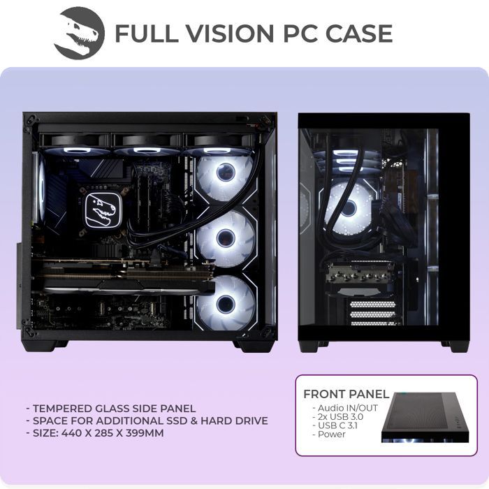 Sedatech PC Gamer Advanced Watercooling Maxi Vision • AMD Ryzen 7 5700X • RTX5060 • 32Go RAM • 1To SSD M.2 • Windows 11