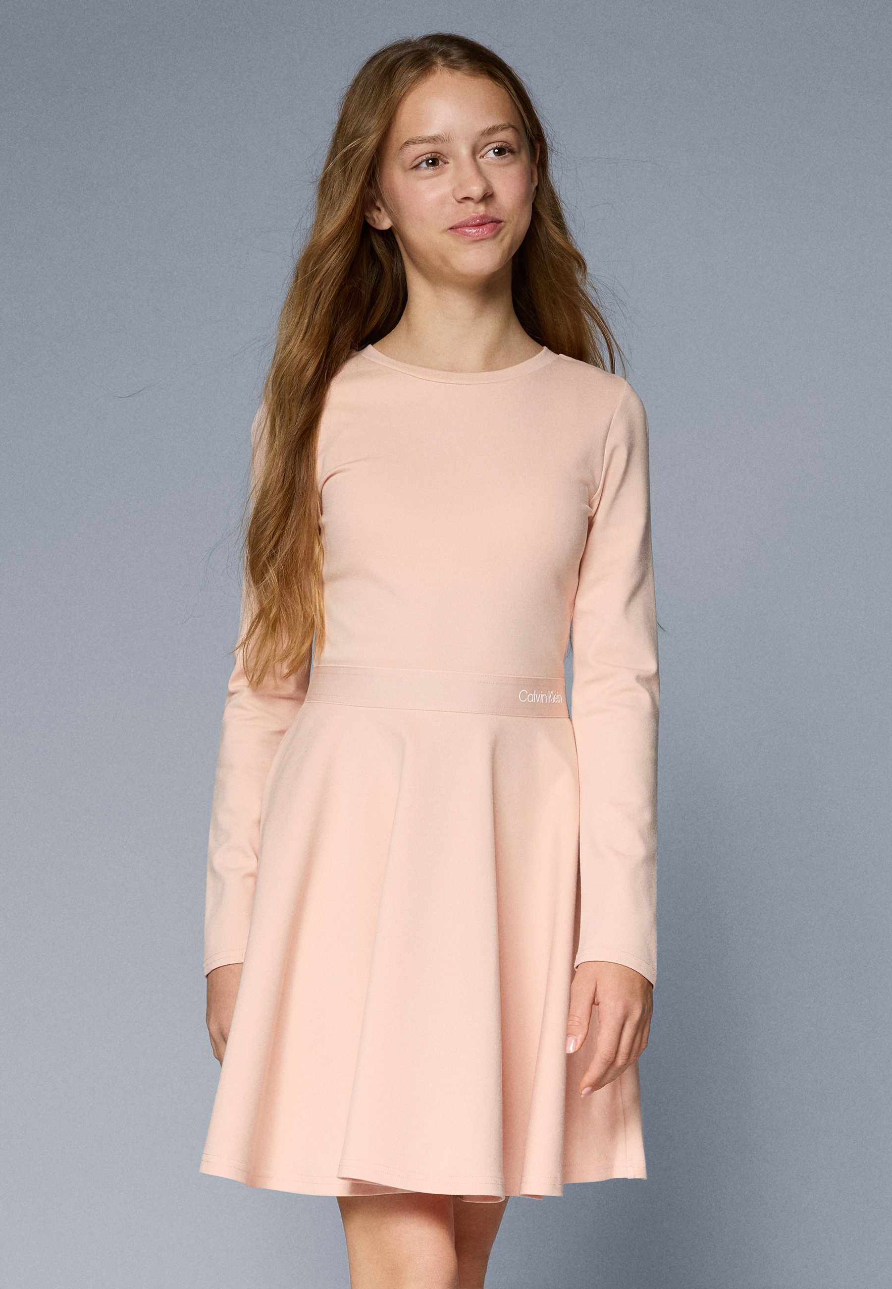 Robe Calvin Klein Jeans à rayures logo - Robe en jersey - villa espagnole