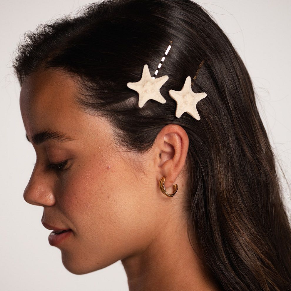 Oh My Hair Clips Starfish Ravnalniki za lase in dodatki