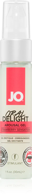 Sistema JO ORAL DELIGHT AROUSAL MORANGO gel estimulante