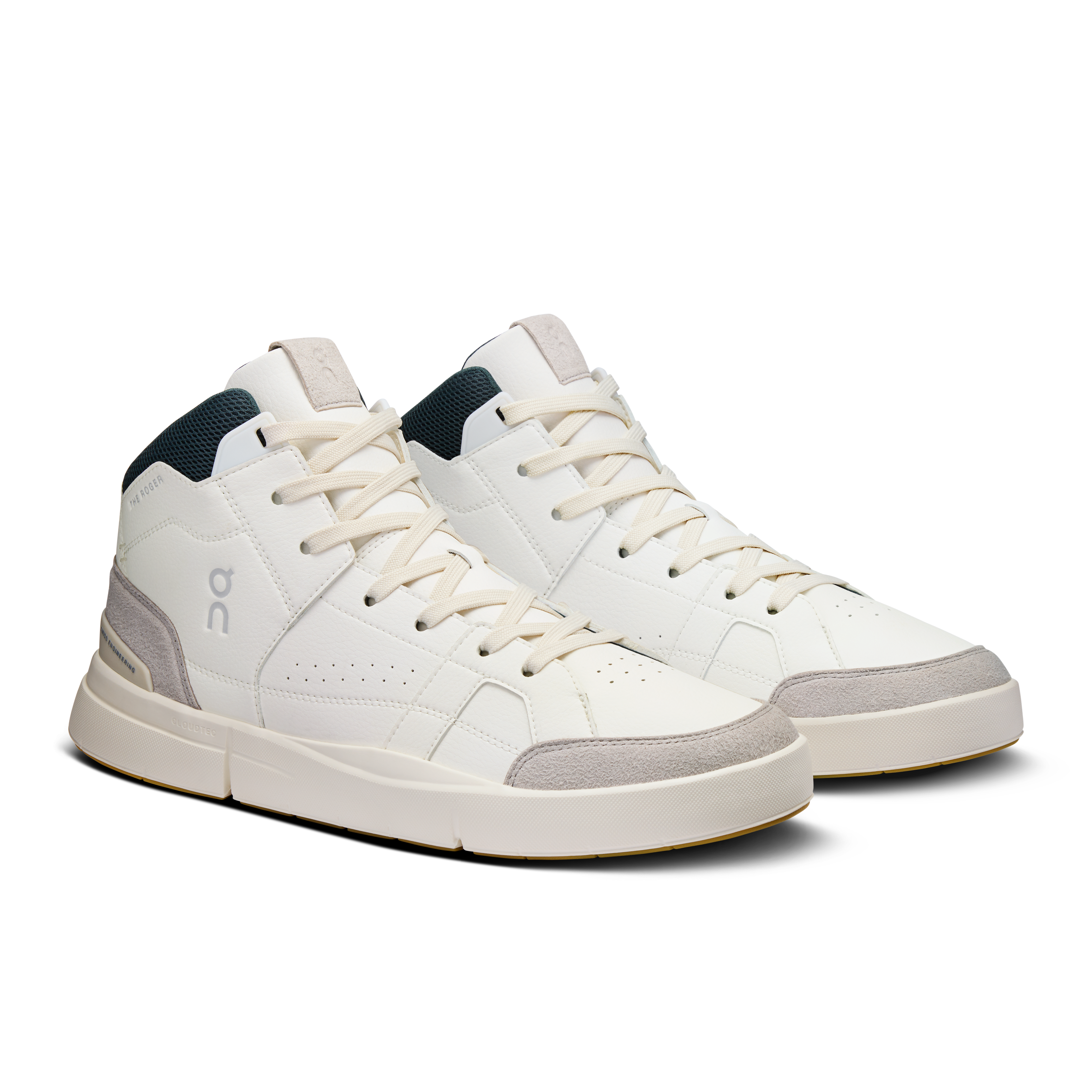 On Herrskor THE ROGER Clubhouse Mid White | Evergreen