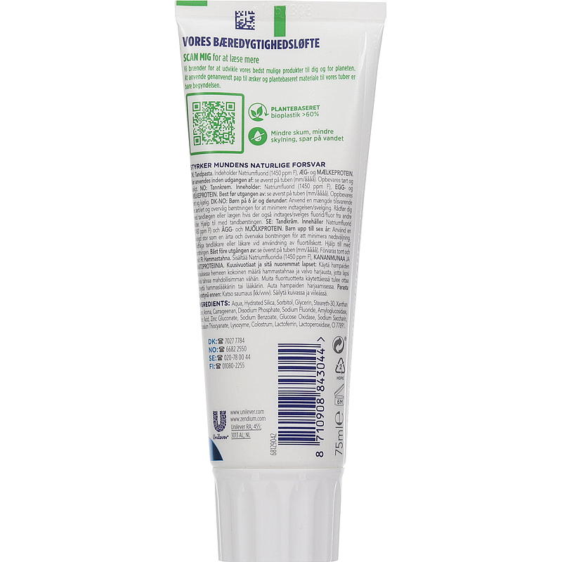 Zendium Tandpasta 75 ml Klassieke Zendium