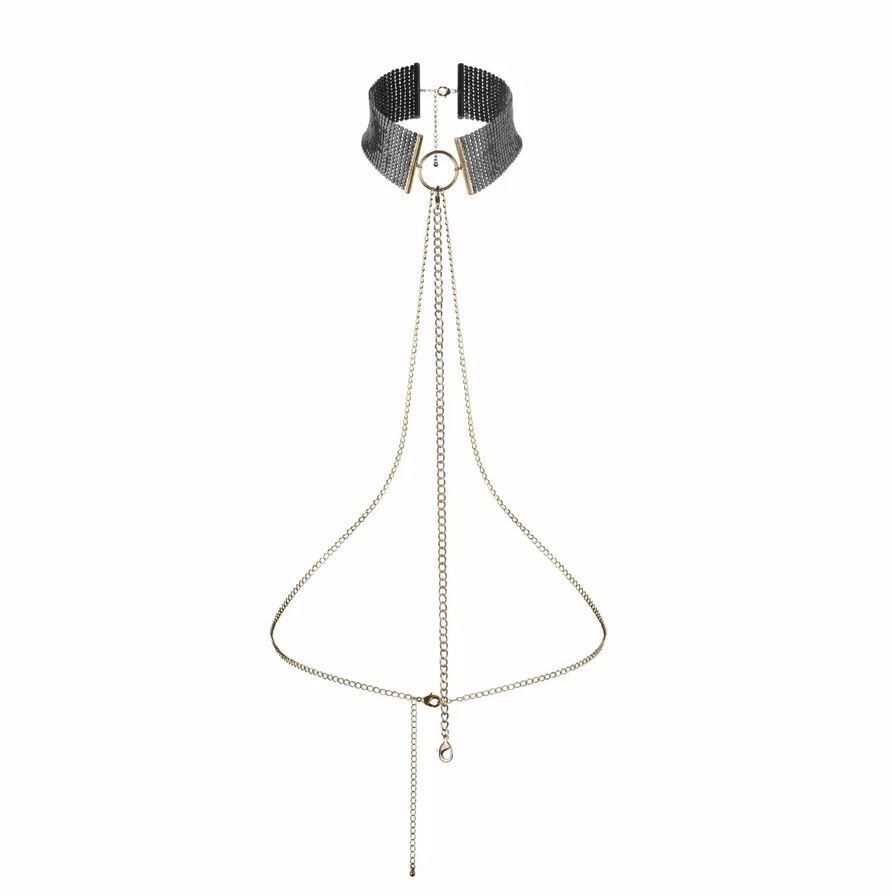 Indiscreet Jewelry Metallic Desire – collana in maglia metallica nera