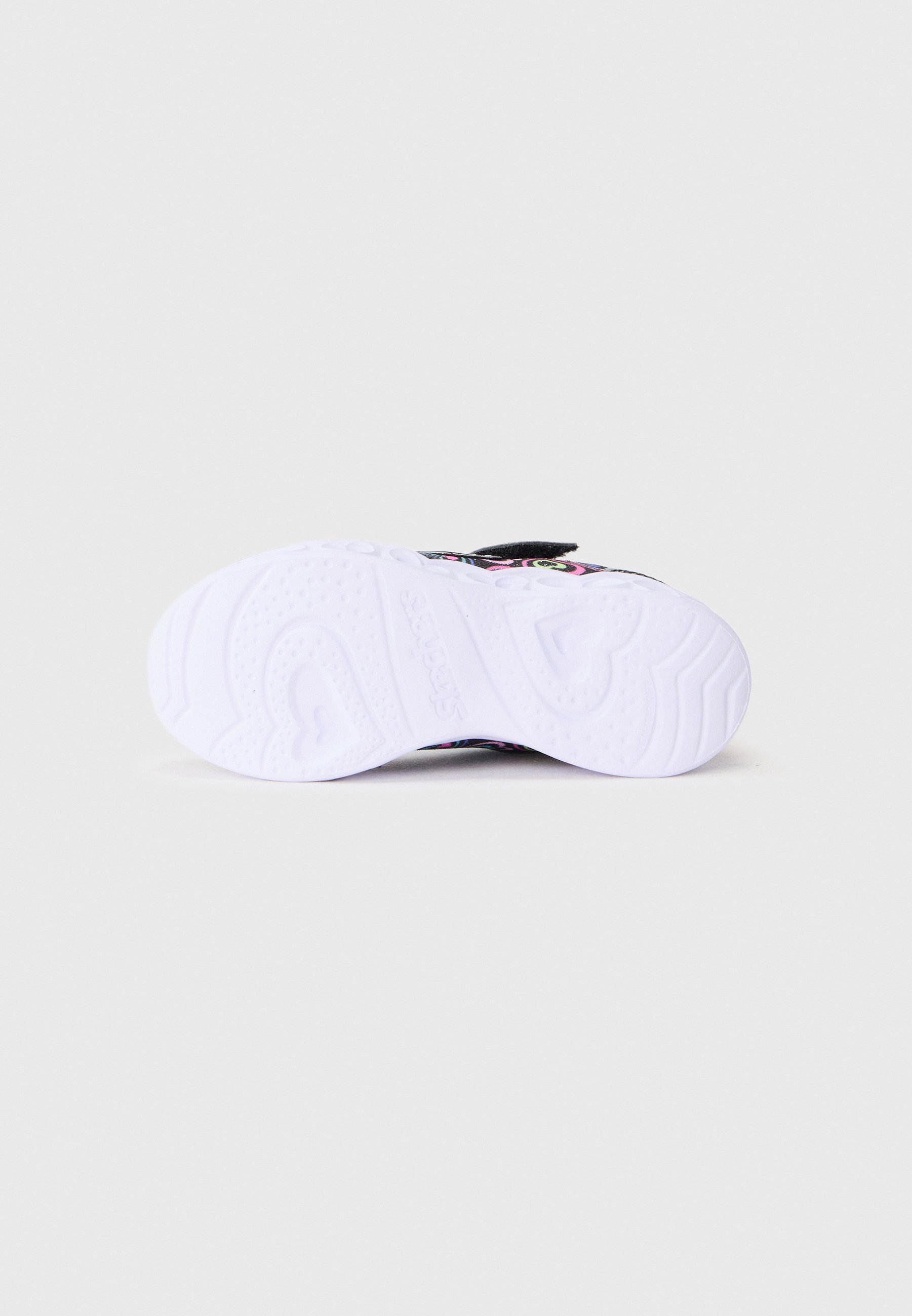 Skechers HEART LIGHTS - Sneakers - zwart met glitter/meerkleurig
