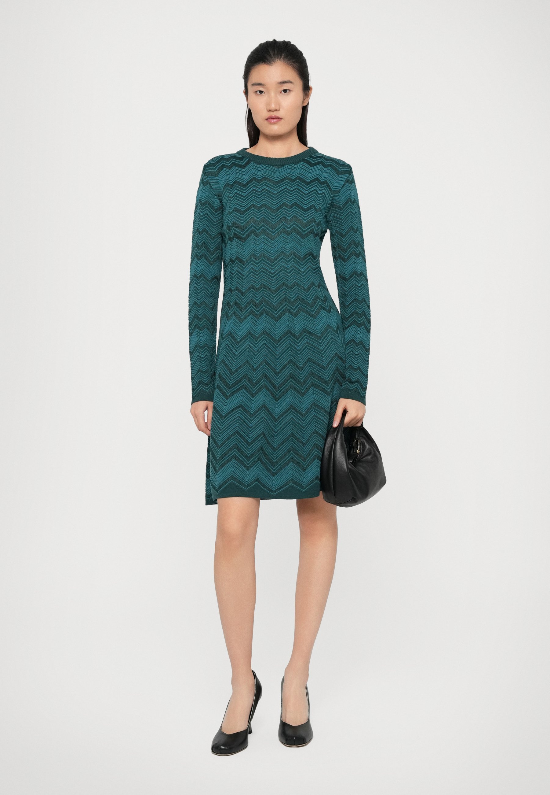 Robe courte Missoni - Robe-salopette - Vert uni