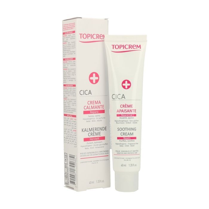 Crème réparatrice - Topicrem - Cica + Crème Réparatrice - 40ml - Soin visage apaisant - Peaux atopiques