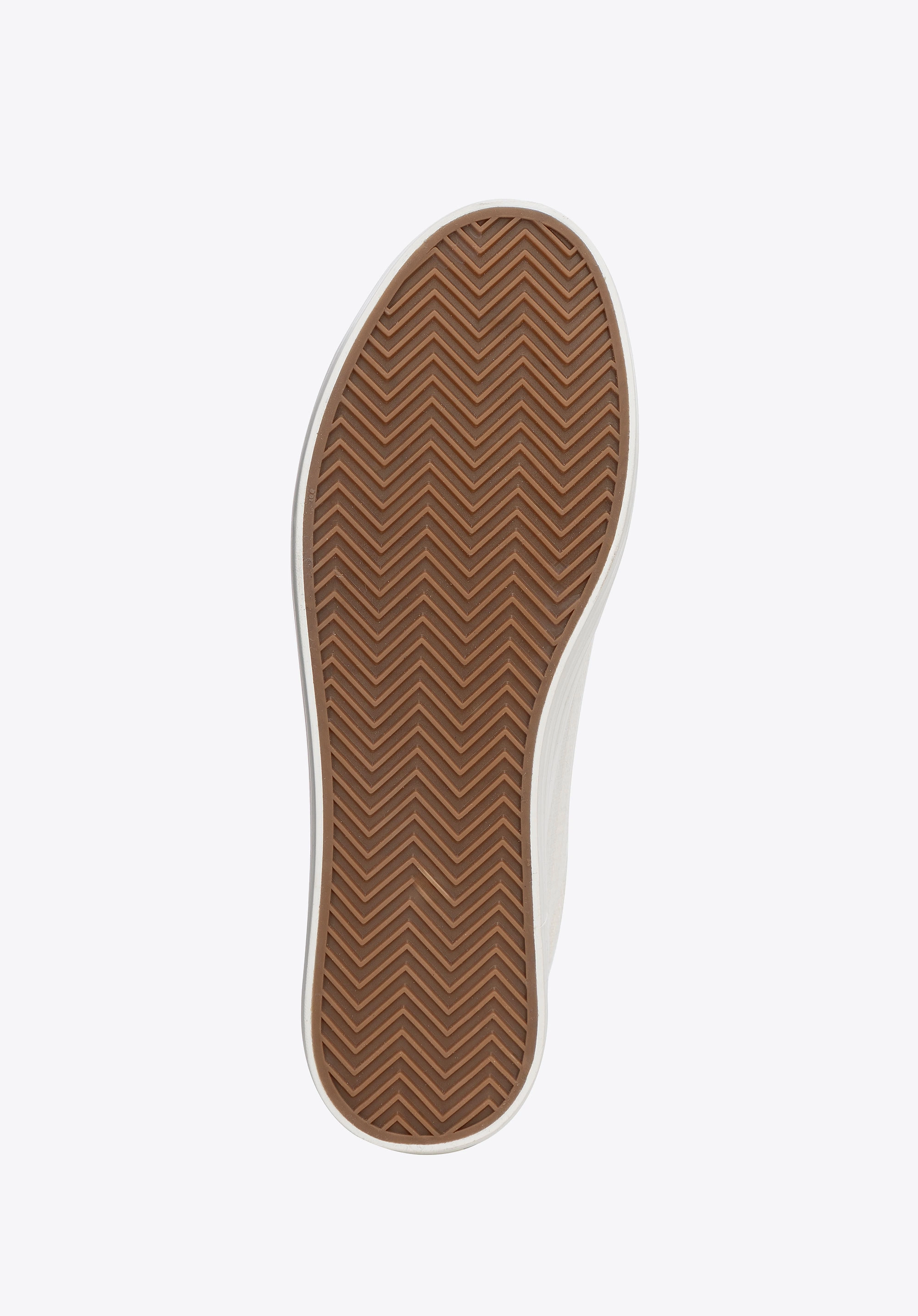 Damskie sneakersy na platformie kremowe