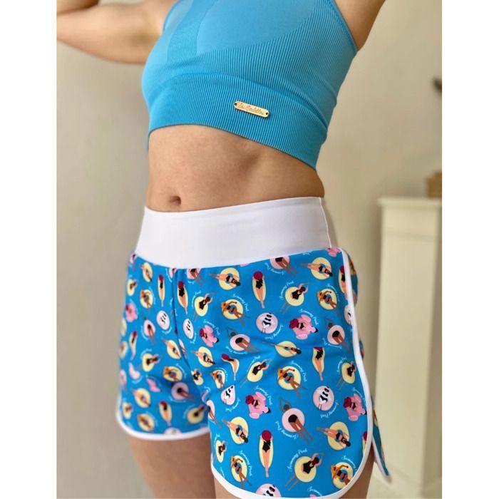 Damen-Shorts Les Poulettes Fitness Schwimmen Poule