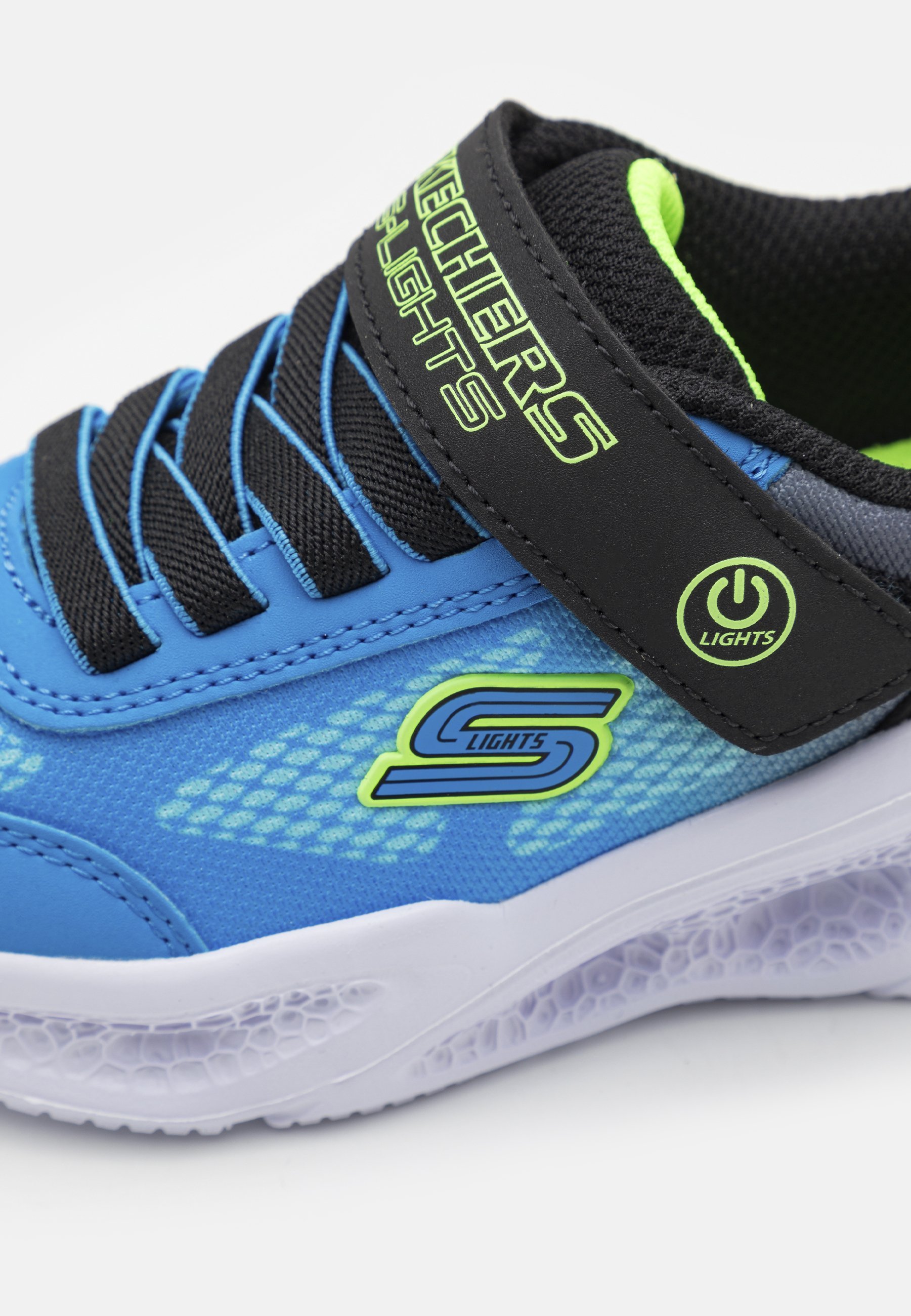 Skechers METEOR - Pantofi sport - negru/albastru/lime