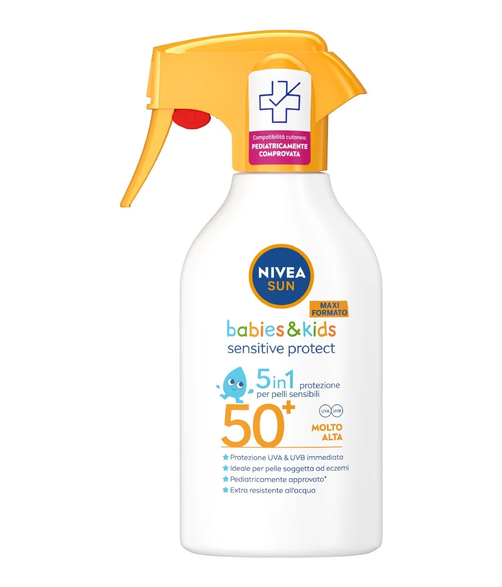 NIVEA Sun Kids Sensitive & Protect LSF 50+ 270 ml Sonnenschutzspray für empfindliche Haut