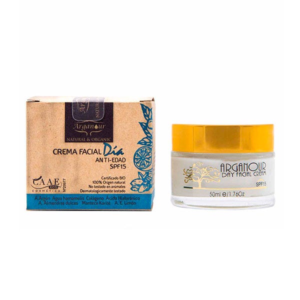 Κρέμα ημέρας με άρωμα Argan κατά της γήρανσης SPF15 | 50ML