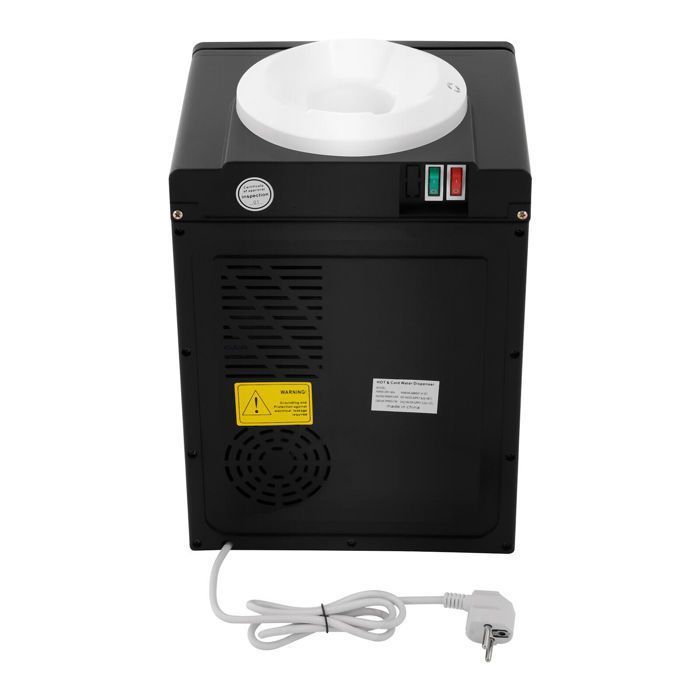 Dispensador de agua fría y caliente - Máquina de agua, negra - Máquina de agua fría y caliente, DISPENSADOR DE AGUA CALIENTE O BEBIDA