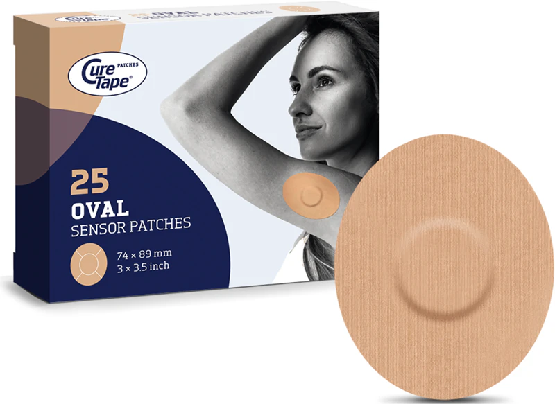 Adesivos CureTape® para sensores: adesivos clássicos de proteção para dispositivos médicos.
