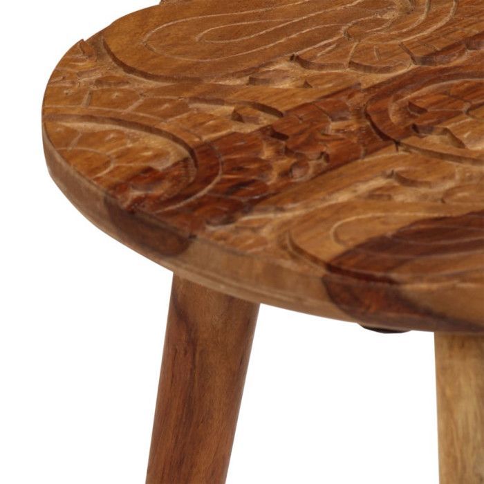 vidaXL Tables basses 2 pcs Bois solide de Sesham