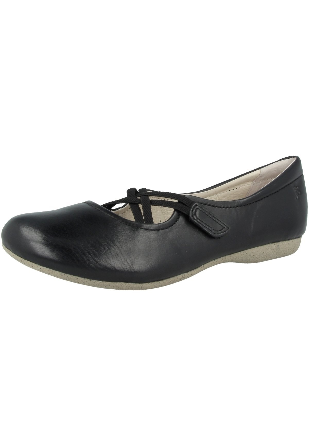 Josef Seibel ballerina's met enkelbandje - zwart
