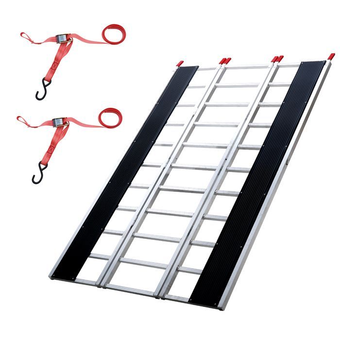 Rampas plegables extra anchas de aluminio - VEVOR - Rampas de carga para motocicletas/remolques/ATV/UTV