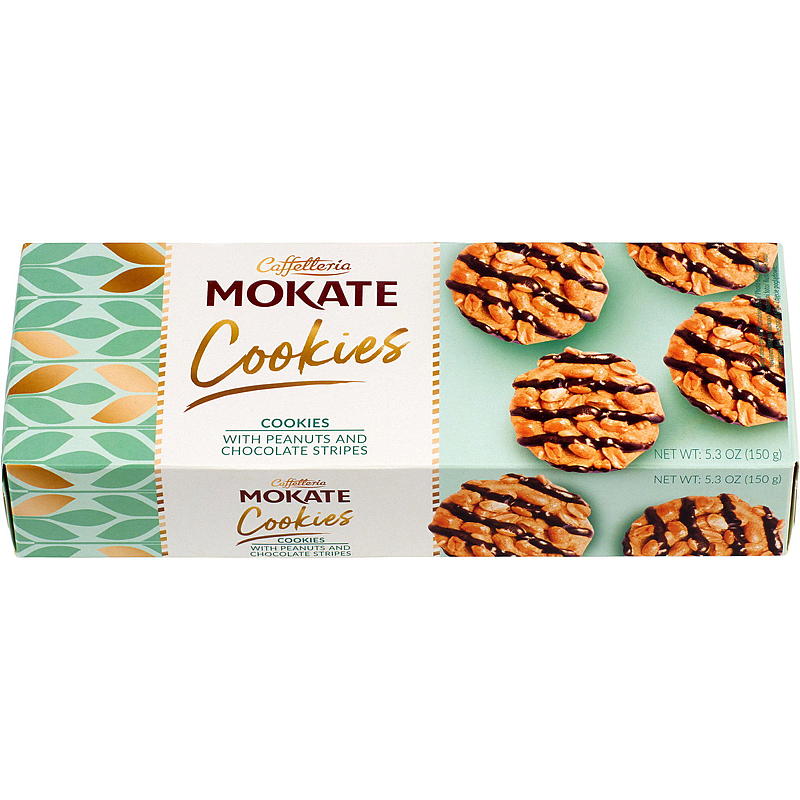 Mokate-kex med jordnötter 150 g/choklad