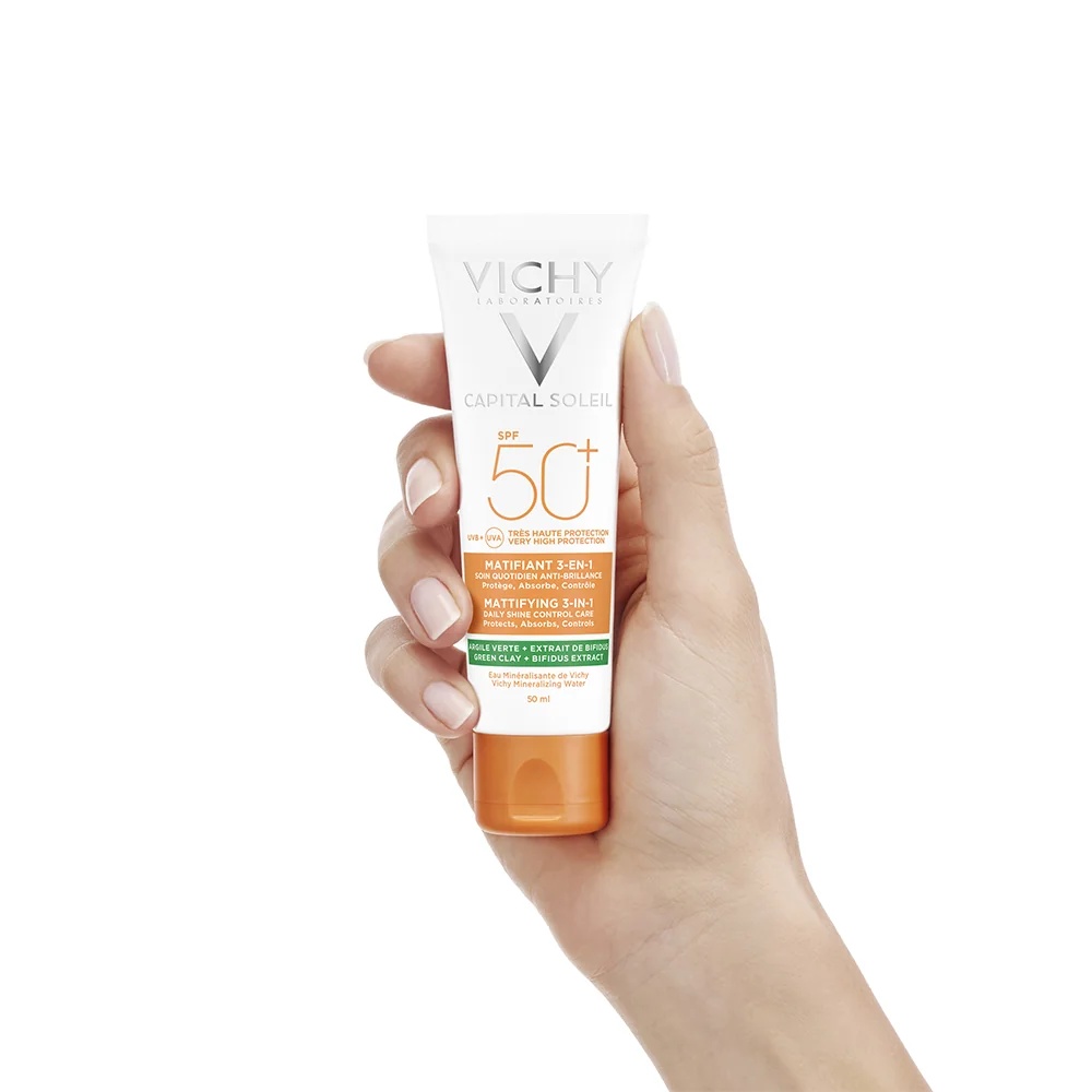 VICHY Vichy Capital Soleil Matterende Crème SPF 50+ 50 ml Vette huid