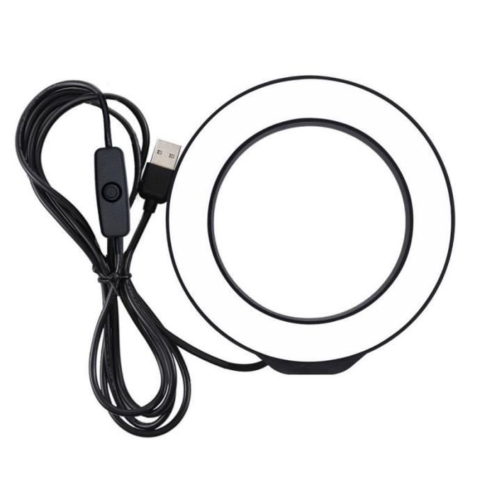 Accesorios SLR, Anillo de luz LED de 12 cm para estudio fotográfico y de vídeo, regulable por USB, lámpara LED para selfies y maquillaje - Tipo 1