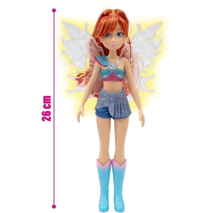 Bambola Winx con ali luminose - Bloom - 26 cm - Età 3+ - WNX781