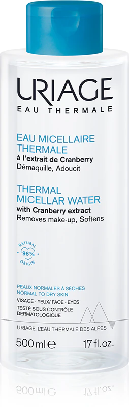 Uriage Hygiène Thermal Micellar Water - čistiaca micelárna voda pre normálnu až suchú pleť