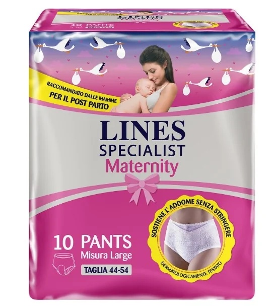 LINES Lines Specialist Wochenbetteinlagen, große Größe, 10 Stück