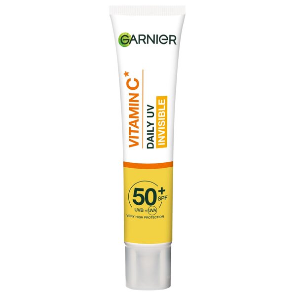 Garnier C-vitamin SPF50+ Usynlig anti-pigmentering daglig UV-væske<br>40ml