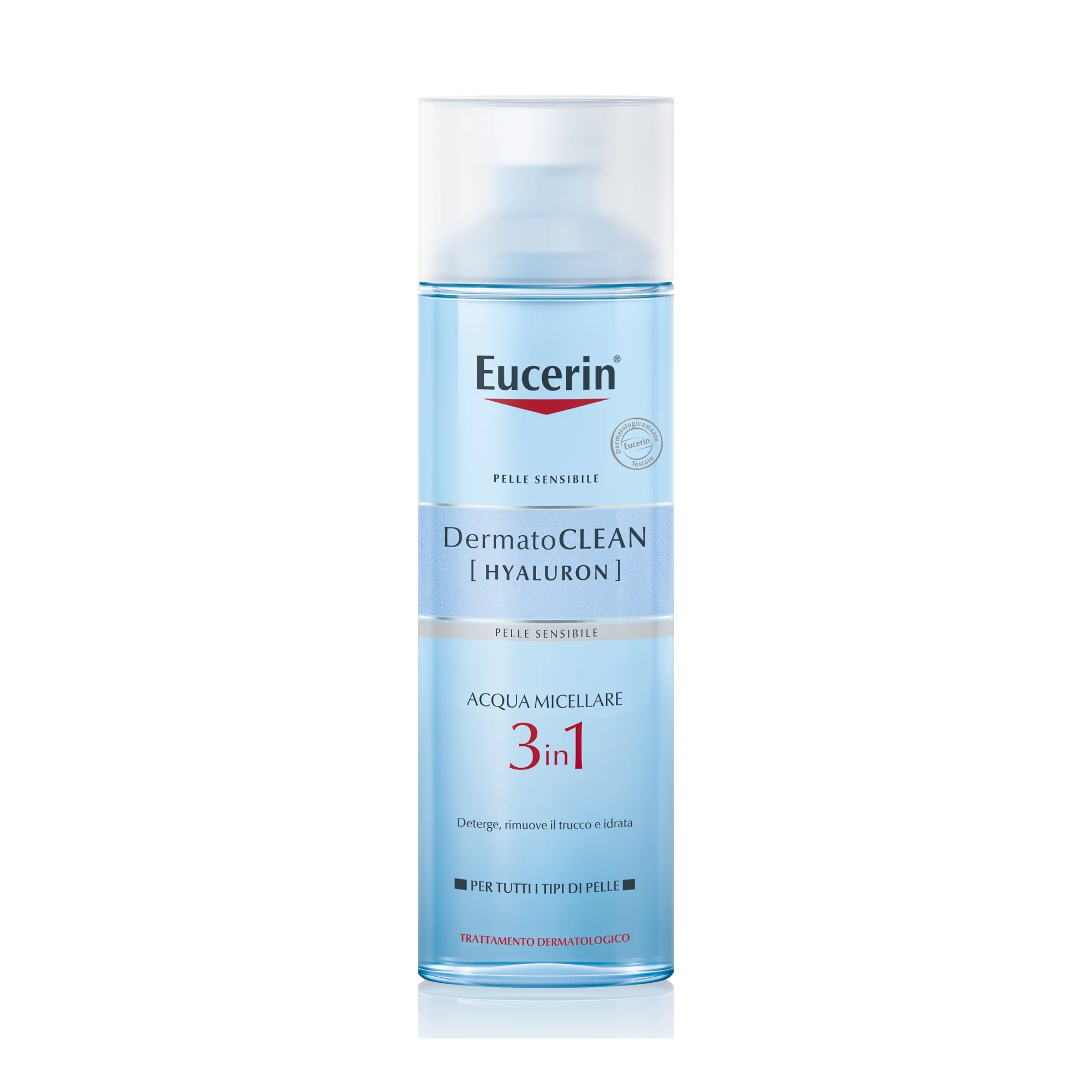 DermatoClean [Hyaluron] DermatoCLEAN Lozione Struccante Micellare 3 in 1 - Acqua detergente viso