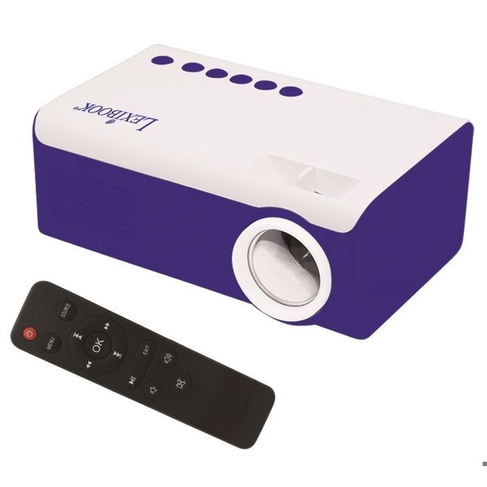 Portable video projector for watching movies, photos, and games