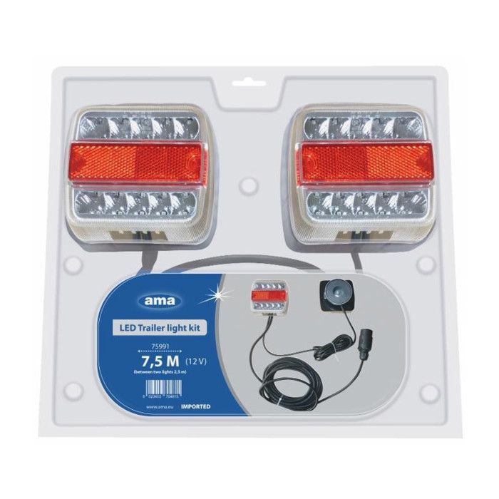 Kit feu de remorque Led magnétique 5 fonctions